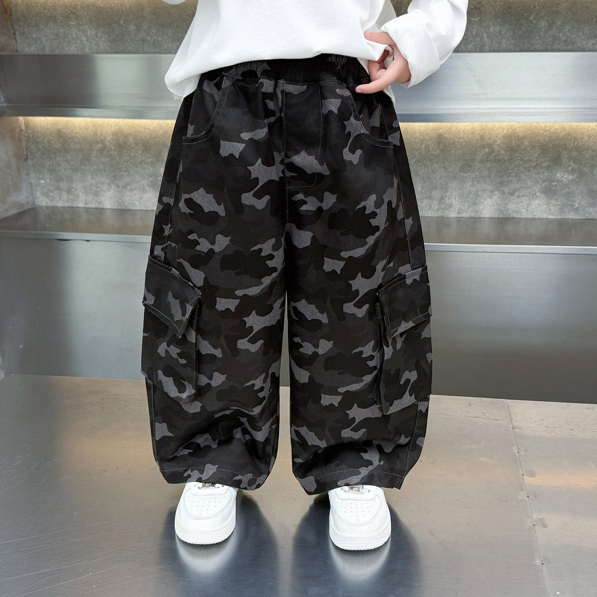Boys'Casual Camouflage Cargo Pants - Outdoors & Sports Tinker Time