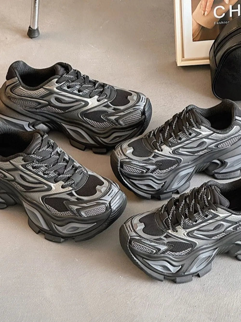 Breathable Chunky Platform Sneakers - Outdoors & Sports Tinker Time