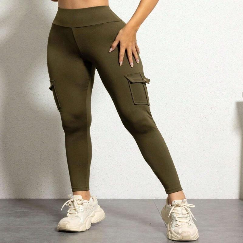 Cargo Patchwork Fitted Athletic Running Fitness Yoga Trousers - Outdoors & Sports Tinker Time