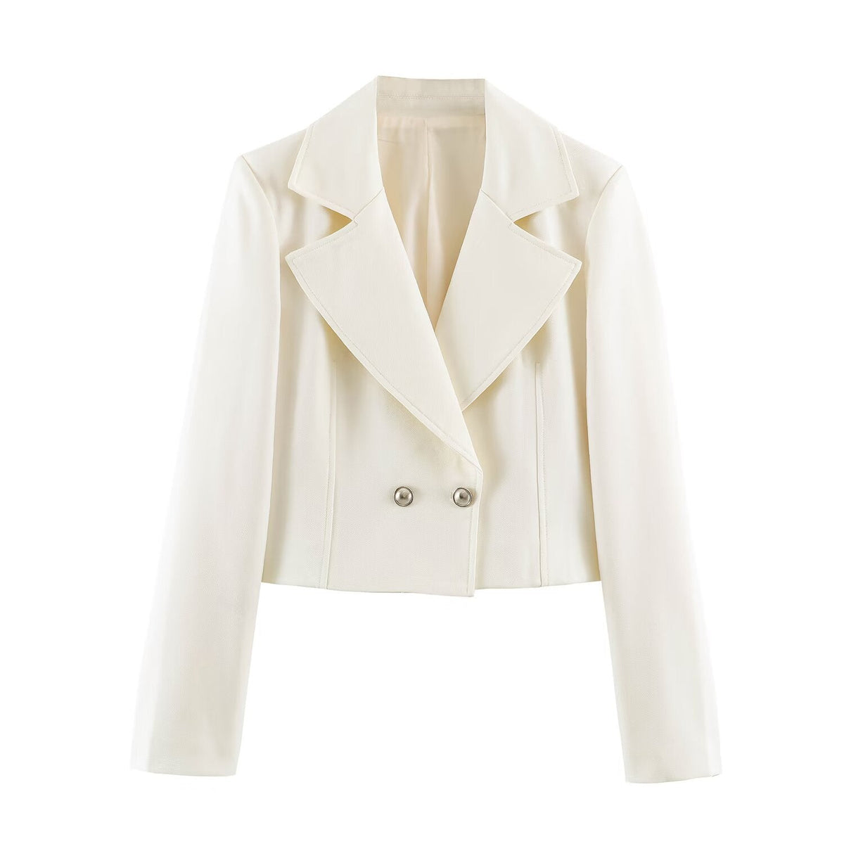 Casual double breasted double row two button suit jacket for women - Outdoors & Sports Tinker Time