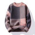 Casual Geometric Long Sleeve O-Neck Men's Knit Sweater - Outdoors & Sports Tinker Time