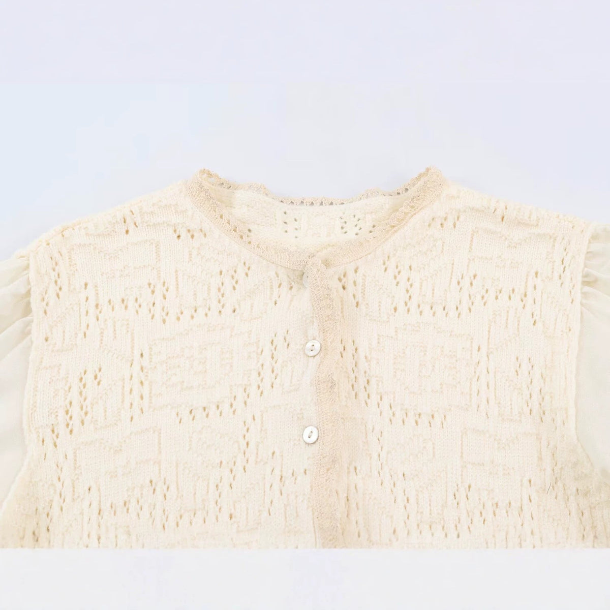 Casual, minimalist, romantic patchwork knit sweater jacket for women's wear - Outdoors & Sports Tinker Time