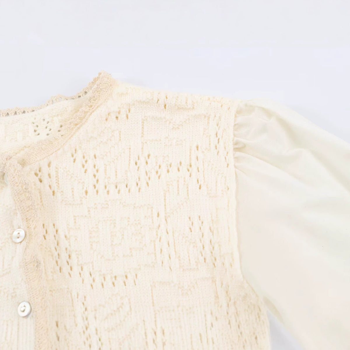 Casual, minimalist, romantic patchwork knit sweater jacket for women's wear - Outdoors & Sports Tinker Time
