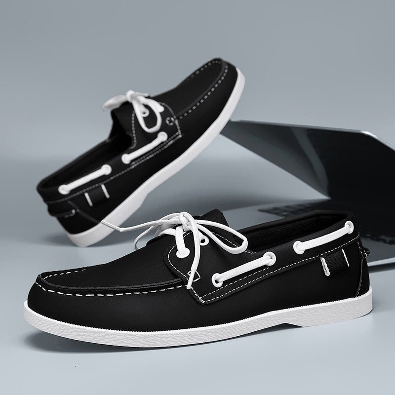 Casual Summer Men's Belted British Style Versatile Loafer Breathable Leisure Work Commuting Lazy Shoes - Outdoors & Sports Tinker Time