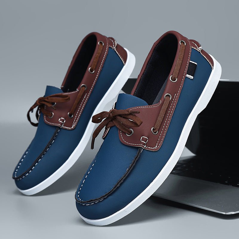 Casual Summer Men's Belted British Style Versatile Loafer Breathable Leisure Work Commuting Lazy Shoes - Outdoors & Sports Tinker Time
