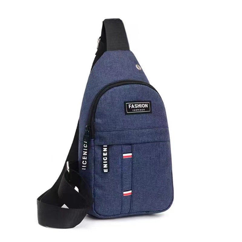 Chest Pack Outdoor Hiking Cycling Single Shoulder Crossbody Canvas Chest Bag Outdoor Sports Bag Street Fashion Men's Backpack - Outdoors & Sports Tinker Time