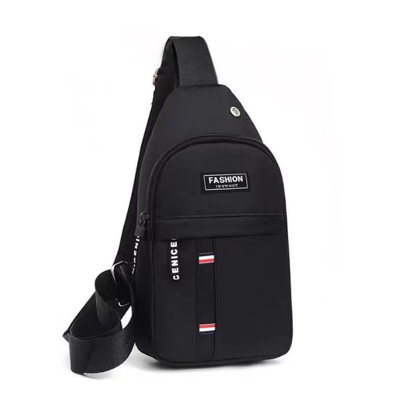 Chest Pack Outdoor Hiking Cycling Single Shoulder Crossbody Canvas Chest Bag Outdoor Sports Bag Street Fashion Men's Backpack - Outdoors & Sports Tinker Time