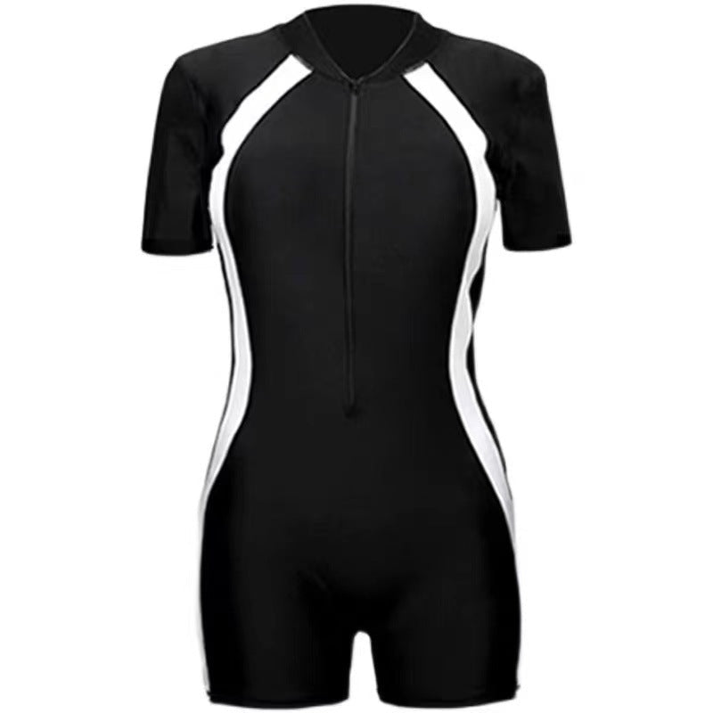 Children's one-piece swimsuit boys' and girls' sun protection diving suit - Outdoors & Sports Tinker Time