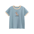 Children's short sleeve T-shirt, girls' children's clothing, cartoon print top for kids - Outdoors & Sports Tinker Time