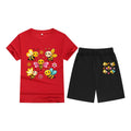 Children's T-Shirt Short Sleeve Candy Color Comfortable Kids Round Neck T-Shirt Printed Picture Pattern Embroidered Print - Outdoors & Sports Tinker Time
