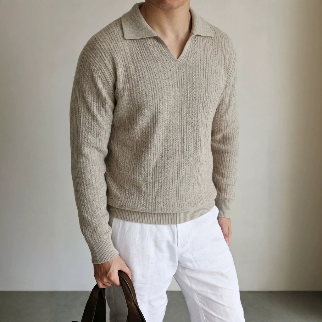 Collar long sleeved woolen man - Outdoors & Sports Tinker Time