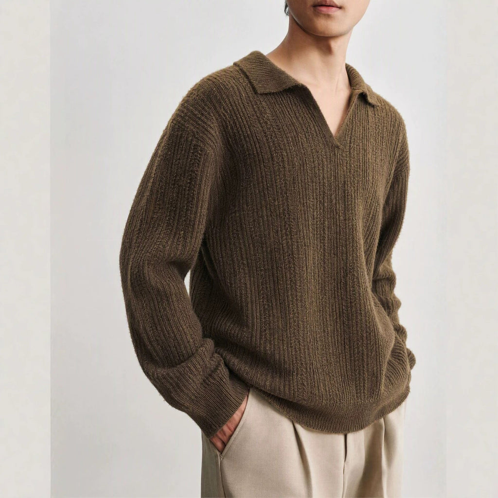 Collar long sleeved woolen man - Outdoors & Sports Tinker Time