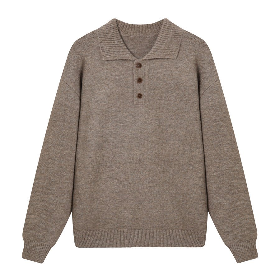 Collar loose long sleeved sweater - Outdoors & Sports Tinker Time