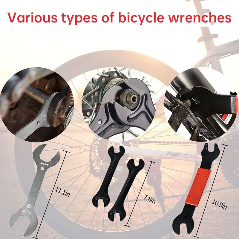 Complete 44-Piece Bicycle Repair Kit – Essential Tools for Chain, Crank, Freewheel, and Multi-Purpose Bike Key Repairs - Outdoors & Sports Tinker Time