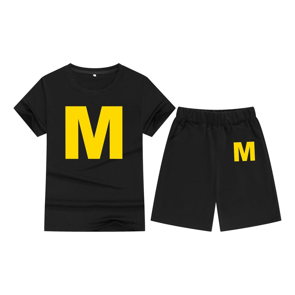 Cotton T-Shirt Short Sleeve Candy Color Comfortable Kids Round Neck T-Shirt Printed Pattern Embroidery - Outdoors & Sports Tinker Time
