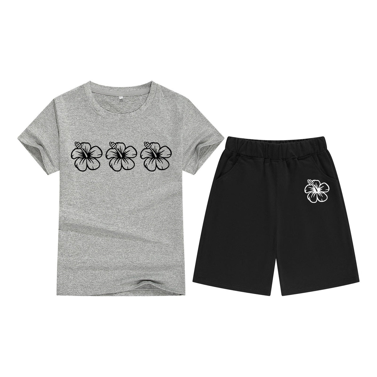 Cotton T-Shirt Short Sleeve Candy Color Comfortable Kids Round Neck Tee Printed Picture Pattern Embroidered Print - Outdoors & Sports Tinker Time