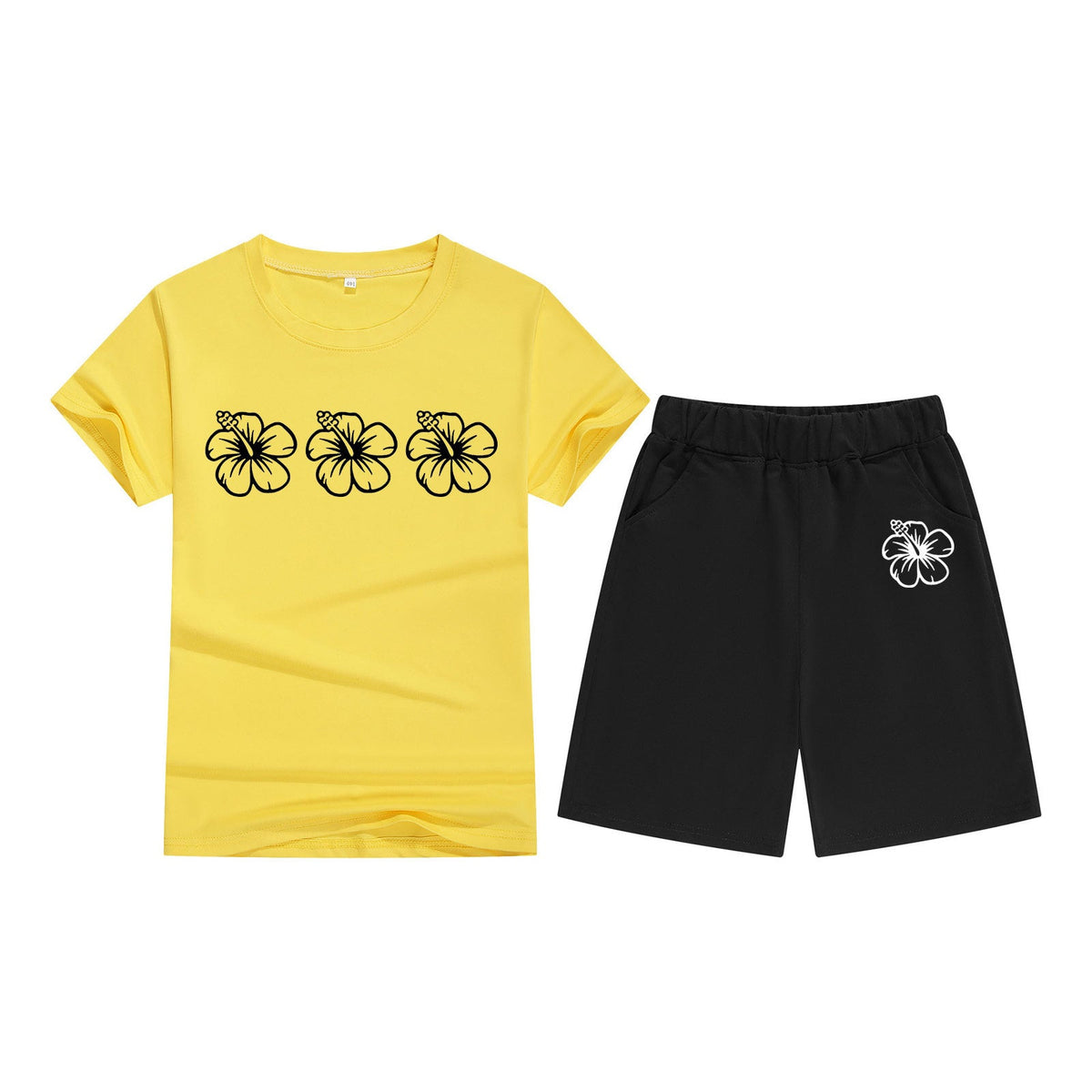 Cotton T-Shirt Short Sleeve Candy Color Comfortable Kids Round Neck Tee Printed Picture Pattern Embroidered Print - Outdoors & Sports Tinker Time