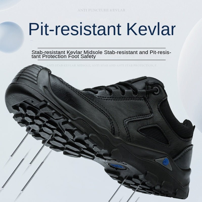 Custom Cowhide Leather Puncture &amp; Impact Resistant Safety Work Shoes - Outdoors & Sports Tinker Time