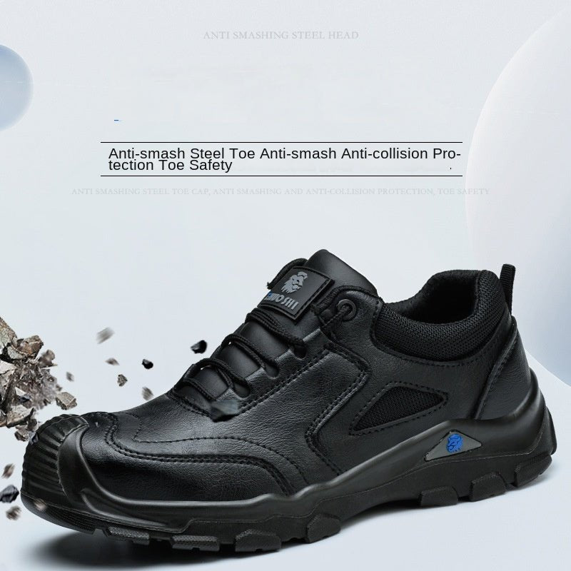 Custom Cowhide Leather Puncture &amp; Impact Resistant Safety Work Shoes - Outdoors & Sports Tinker Time