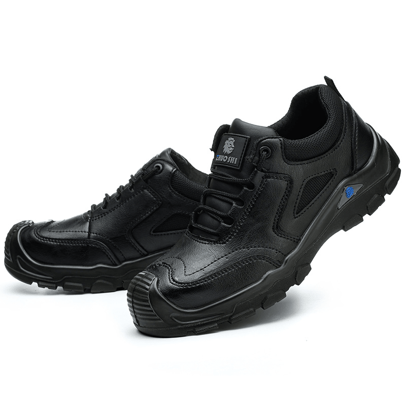 Custom Cowhide Leather Puncture &amp; Impact Resistant Safety Work Shoes - Outdoors & Sports Tinker Time