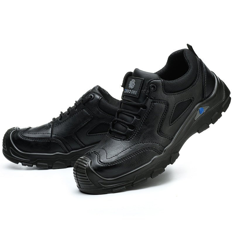 Custom Cowhide Leather Puncture &amp; Impact Resistant Safety Work Shoes - Outdoors & Sports Tinker Time