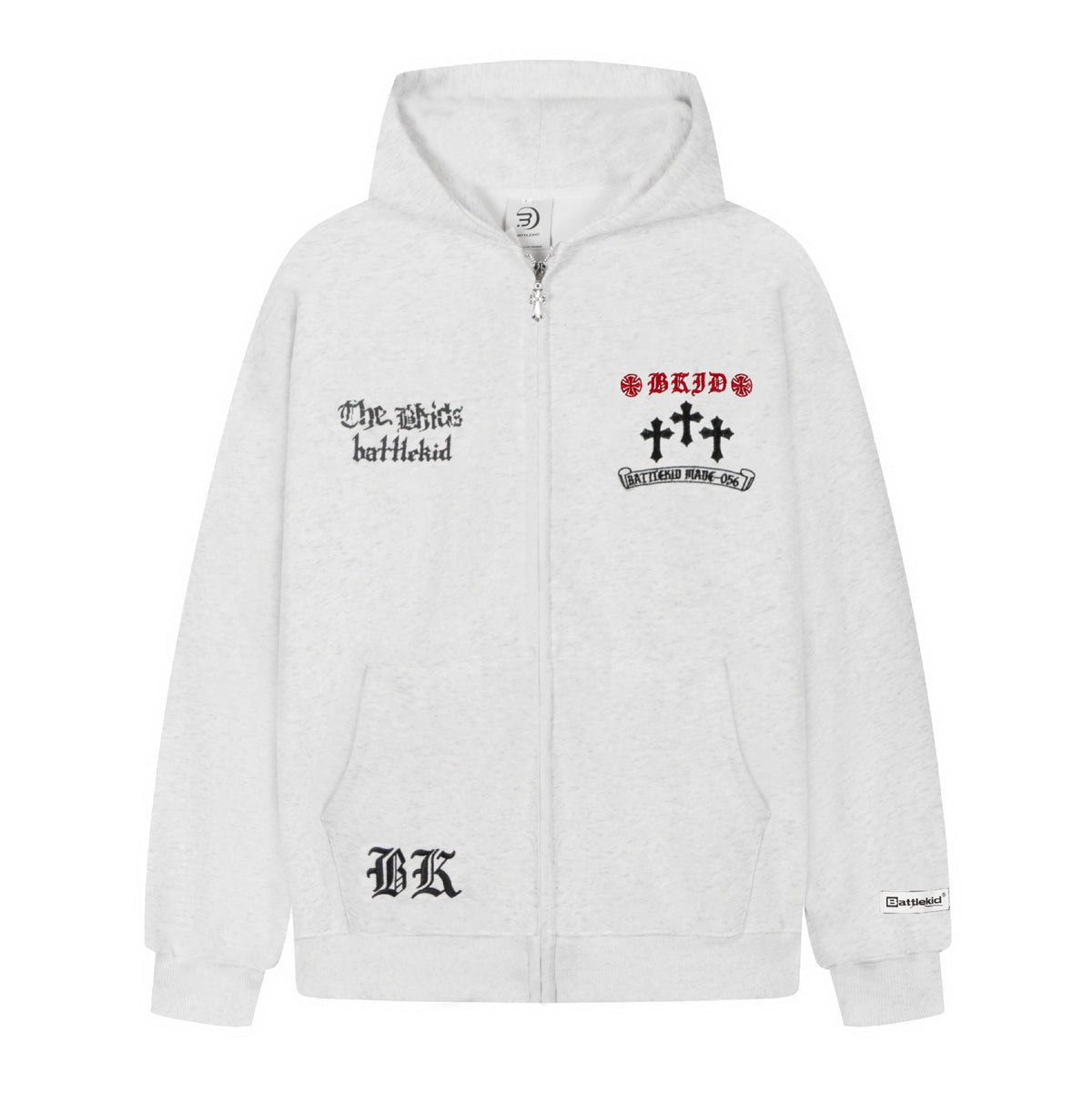 Distressed Flag Print Long Sleeve Zip-Up Hooded Loose Heavyweight Terry Sweatshirt Jacket - Outdoors & Sports Tinker Time