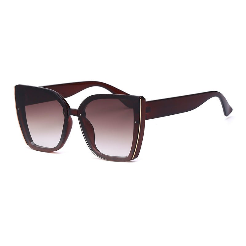 Fashion Cat-Eye Oversized Sunglasses for Women, UV Protection Trendy Sunglasses - Outdoors & Sports Tinker Time