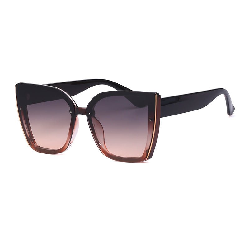 Fashion Cat-Eye Oversized Sunglasses for Women, UV Protection Trendy Sunglasses - Outdoors & Sports Tinker Time