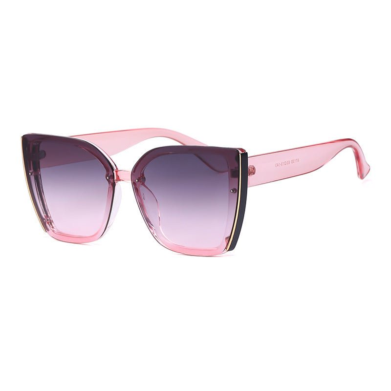 Fashion Cat-Eye Oversized Sunglasses for Women, UV Protection Trendy Sunglasses - Outdoors & Sports Tinker Time