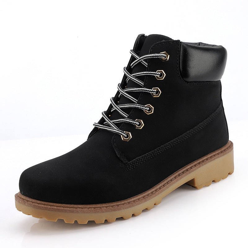 Fashionable high top Martin boots for men casual Baotou workwear shoes autumn and winter men's boots - Outdoors & Sports Tinker Time