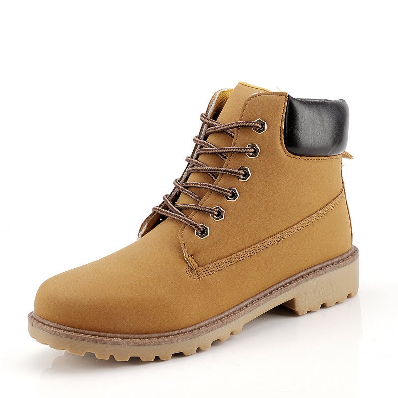 Fashionable high top Martin boots for men casual Baotou workwear shoes autumn and winter men's boots - Outdoors & Sports Tinker Time