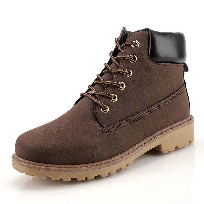Fashionable high top Martin boots for men casual Baotou workwear shoes autumn and winter men's boots - Outdoors & Sports Tinker Time