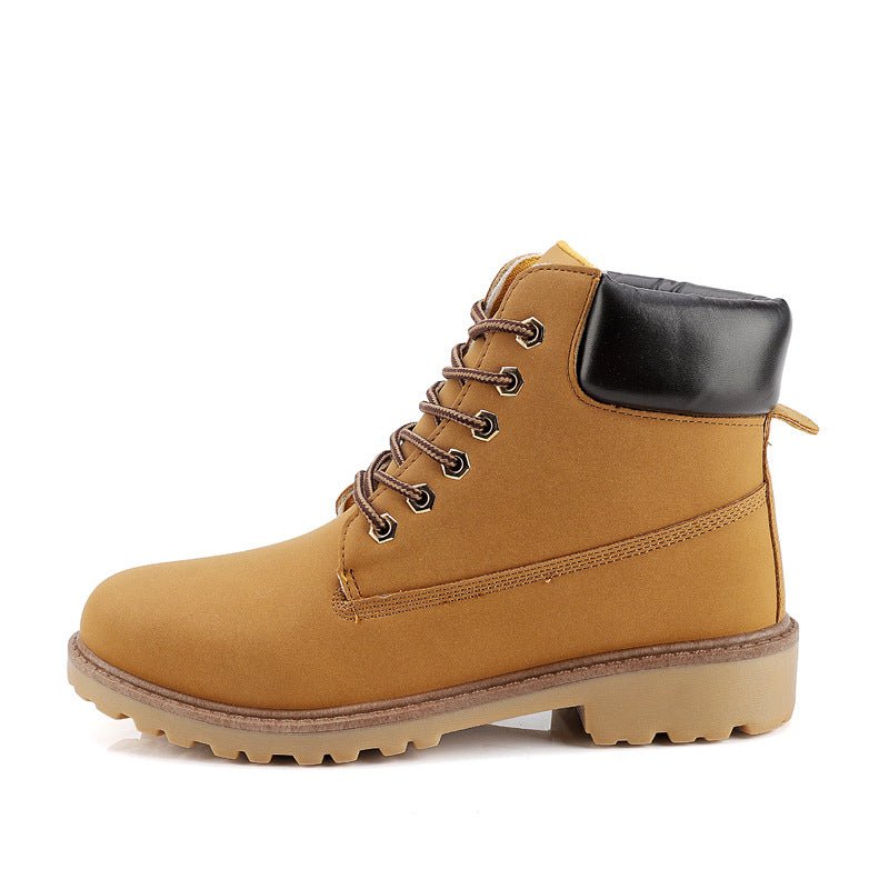 Fashionable high top Martin boots for men casual Baotou workwear shoes autumn and winter men's boots - Outdoors & Sports Tinker Time