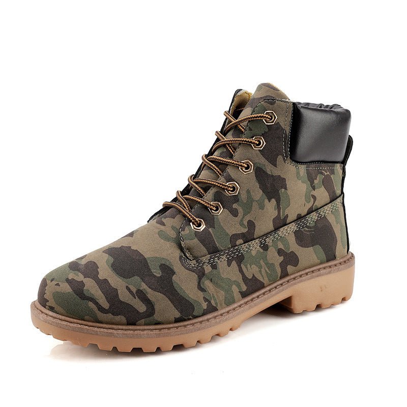 Fashionable high top Martin boots for men casual Baotou workwear shoes autumn and winter men's boots - Outdoors & Sports Tinker Time