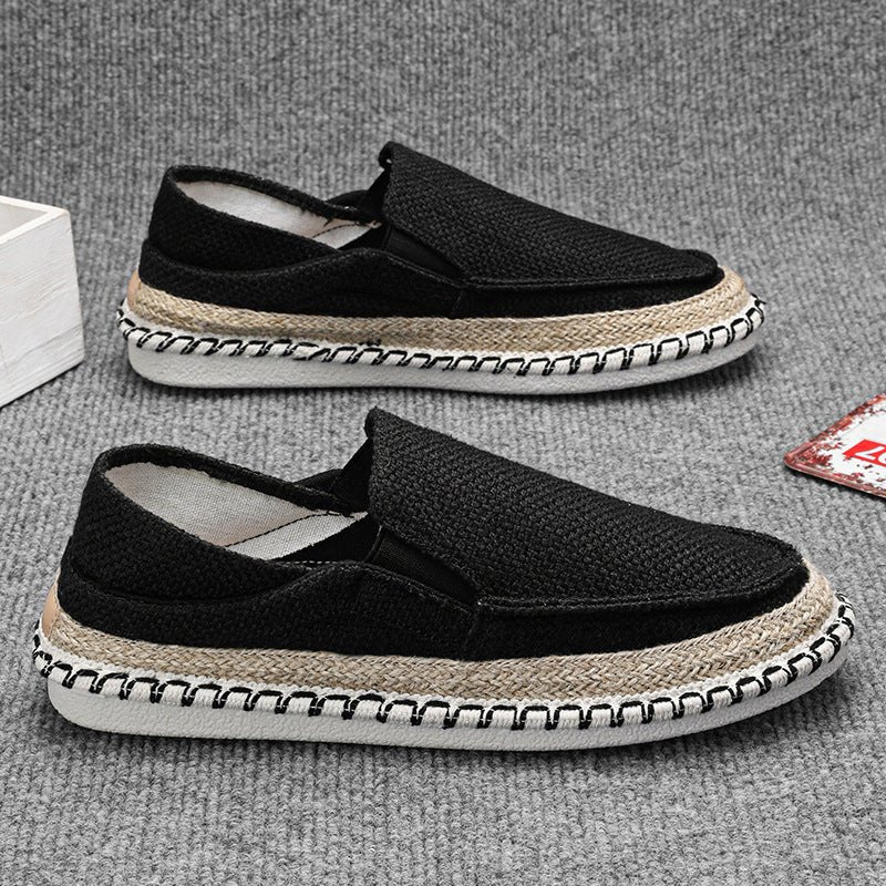 Fisherman Shoes Men's Breathable Cloth Shoes Hanfu Shoes Men's Casual Slip-On Loafers Driving Old Beijing Cloth Shoes - Outdoors & Sports Tinker Time