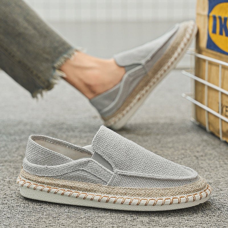 Fisherman Shoes Men's Breathable Cloth Shoes Hanfu Shoes Men's Casual Slip-On Loafers Driving Old Beijing Cloth Shoes - Outdoors & Sports Tinker Time
