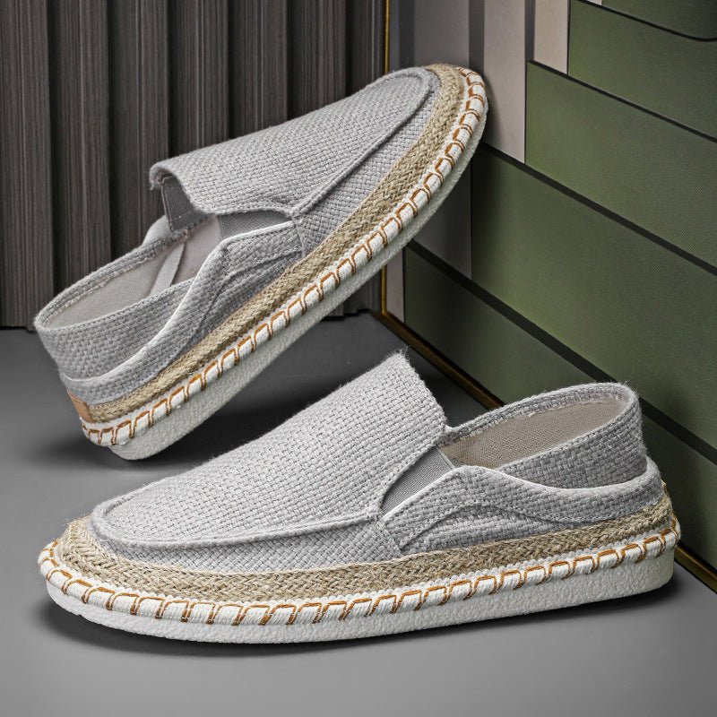 Fisherman Shoes Men's Breathable Cloth Shoes Hanfu Shoes Men's Casual Slip-On Loafers Driving Old Beijing Cloth Shoes - Outdoors & Sports Tinker Time