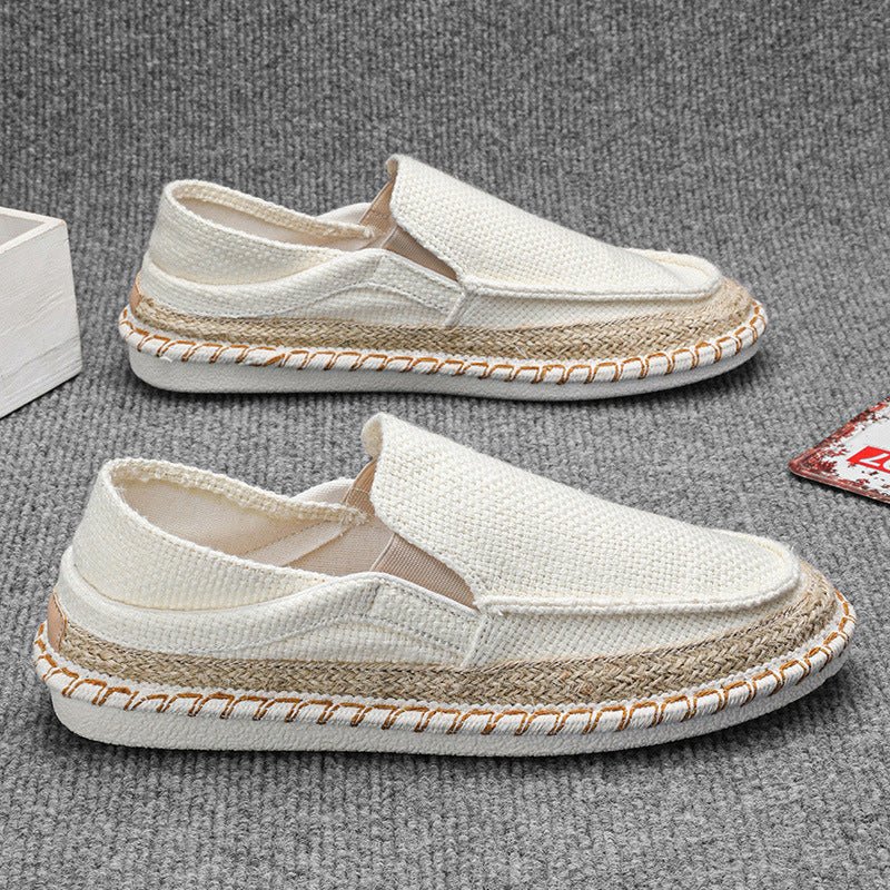 Fisherman Shoes Men's Breathable Cloth Shoes Hanfu Shoes Men's Casual Slip-On Loafers Driving Old Beijing Cloth Shoes - Outdoors & Sports Tinker Time