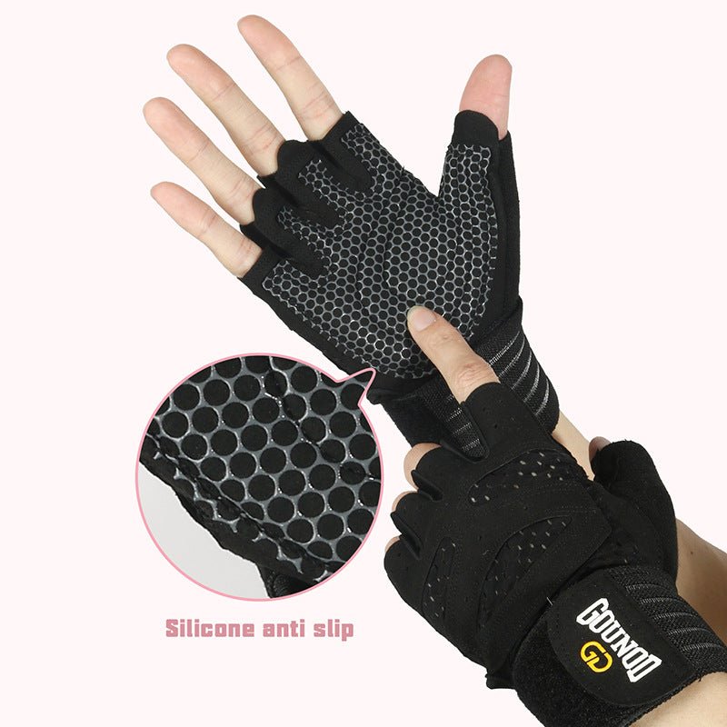 Fitness gloves extended breathable and wear-resistant half finger gloves for exercise - Outdoors & Sports Tinker Time