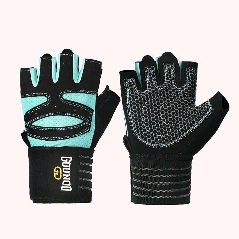 Fitness gloves extended breathable and wear-resistant half finger gloves for exercise - Outdoors & Sports Tinker Time