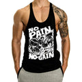 Fitness Tank op Mens Loose Training Racerback Sleeveless Cotton Basketball Sports Tank Top Bodybuilding Trend - Outdoors & Sports Tinker Time