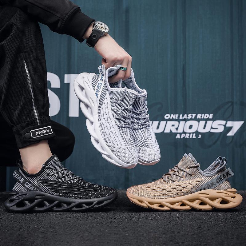 Flyknit mesh shoes for men lightweight and casual trendy shoes - Outdoors & Sports Tinker Time