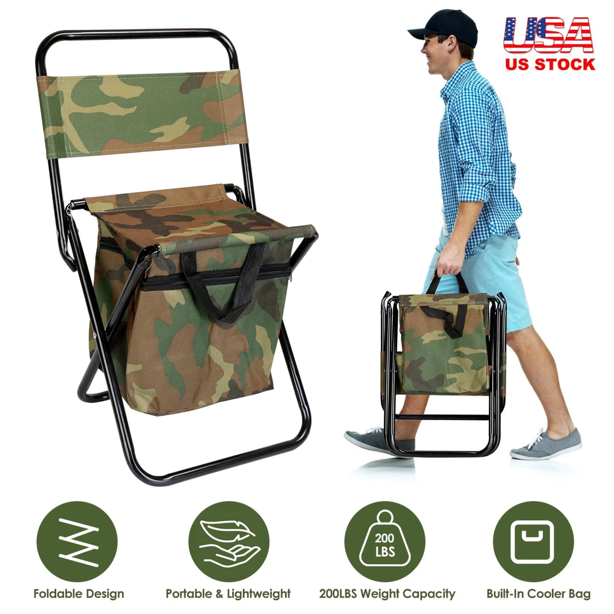 Foldable Fishing Chair - Outdoors & Sports Tinker Time