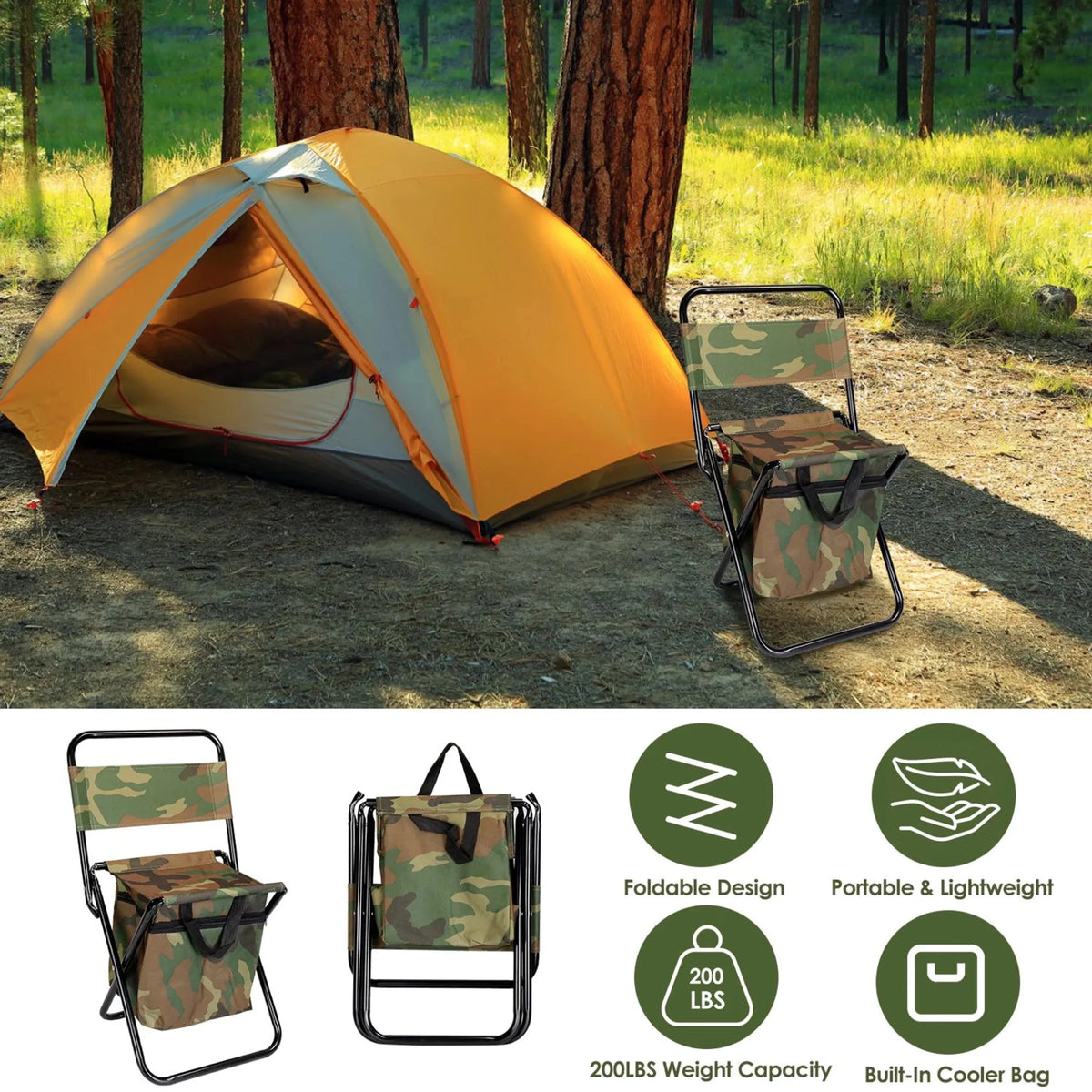 Foldable Fishing Chair - Outdoors & Sports Tinker Time
