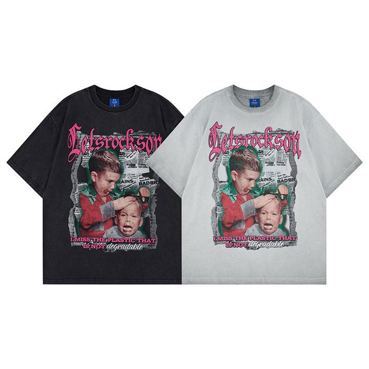 Funny kids printed short sleeves - Outdoors & Sports Tinker Time