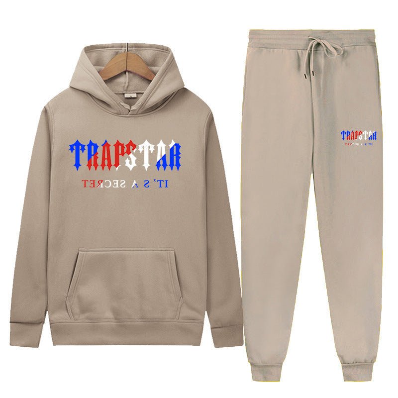 Graphic Print Hoodie and Pants Set Men Women Loose Tracksuit - Outdoors & Sports Tinker Time