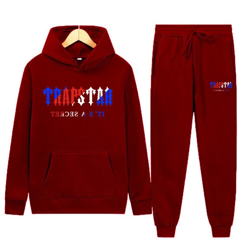 Graphic Print Hoodie and Pants Set Men Women Loose Tracksuit - Outdoors & Sports Tinker Time