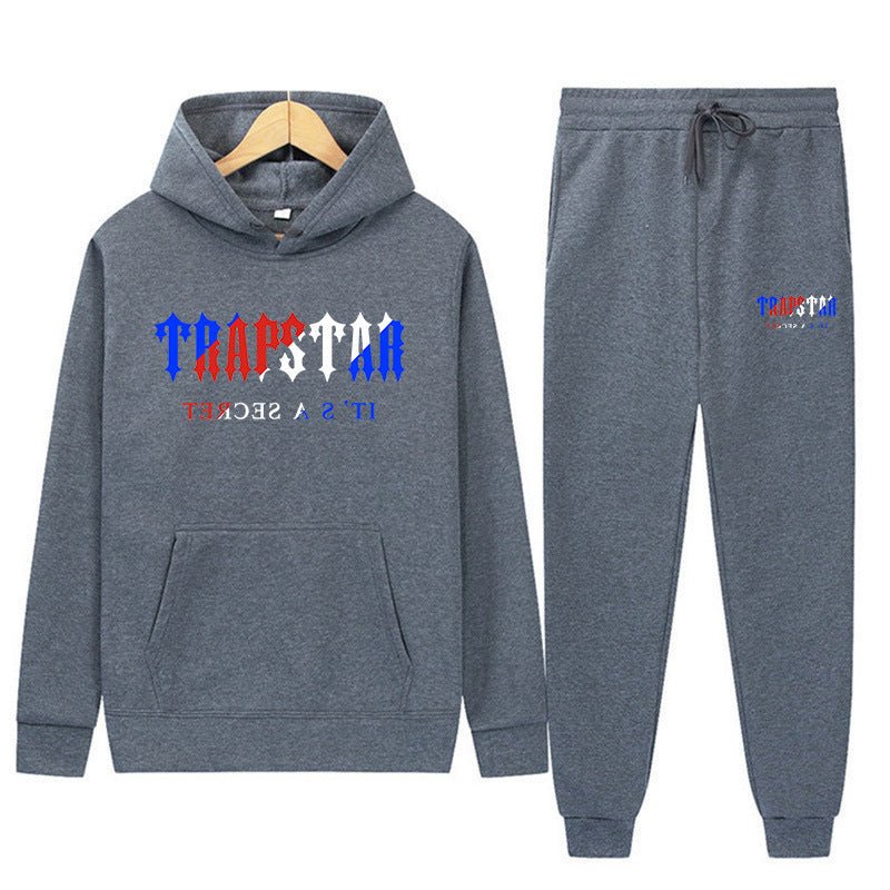 Graphic Print Hoodie and Pants Set Men Women Loose Tracksuit - Outdoors & Sports Tinker Time