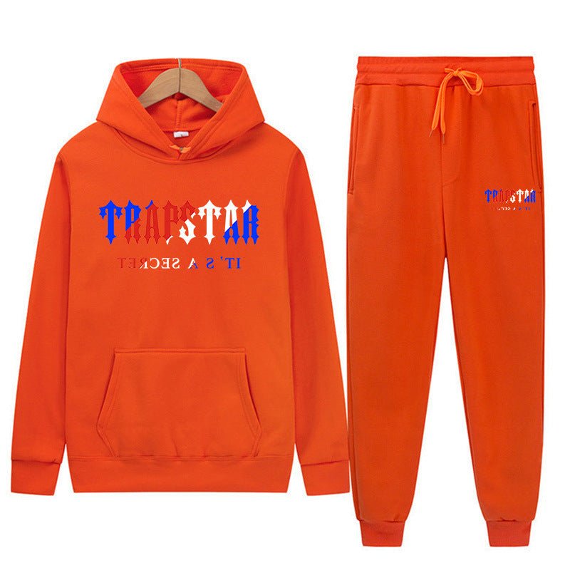 Graphic Print Hoodie and Pants Set Men Women Loose Tracksuit - Outdoors & Sports Tinker Time