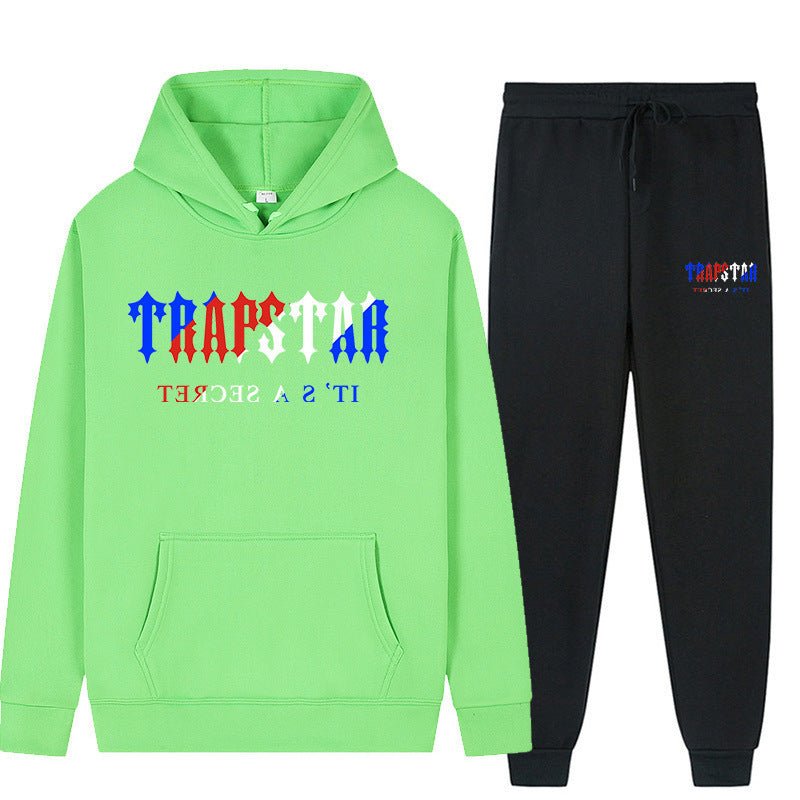 Graphic Print Hoodie and Pants Set Men Women Loose Tracksuit - Outdoors & Sports Tinker Time